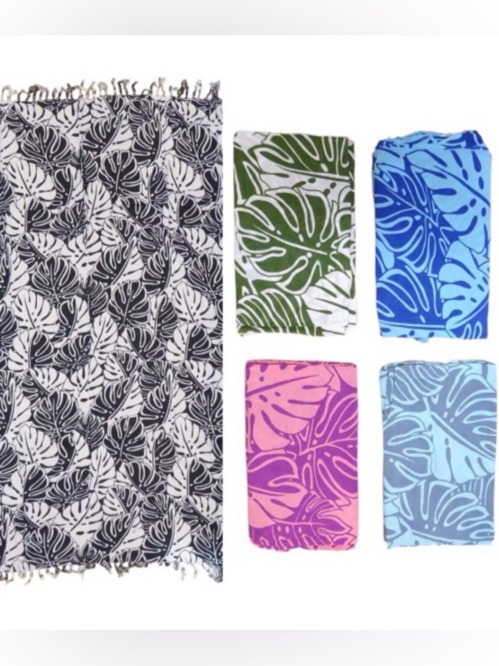 Island Sense Hawaii Monstera Leaves sarong